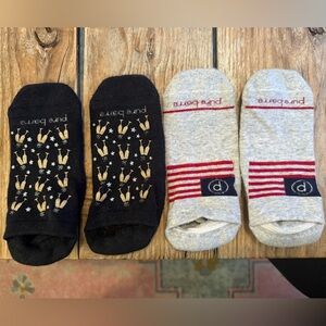 Pure Barre holiday Grip Socks (2 pairs)